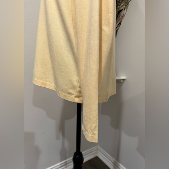 L.L. Bean Elegant Cotton Yellow Long Sleeve Women's Top Size XL - Picture 5 of 7